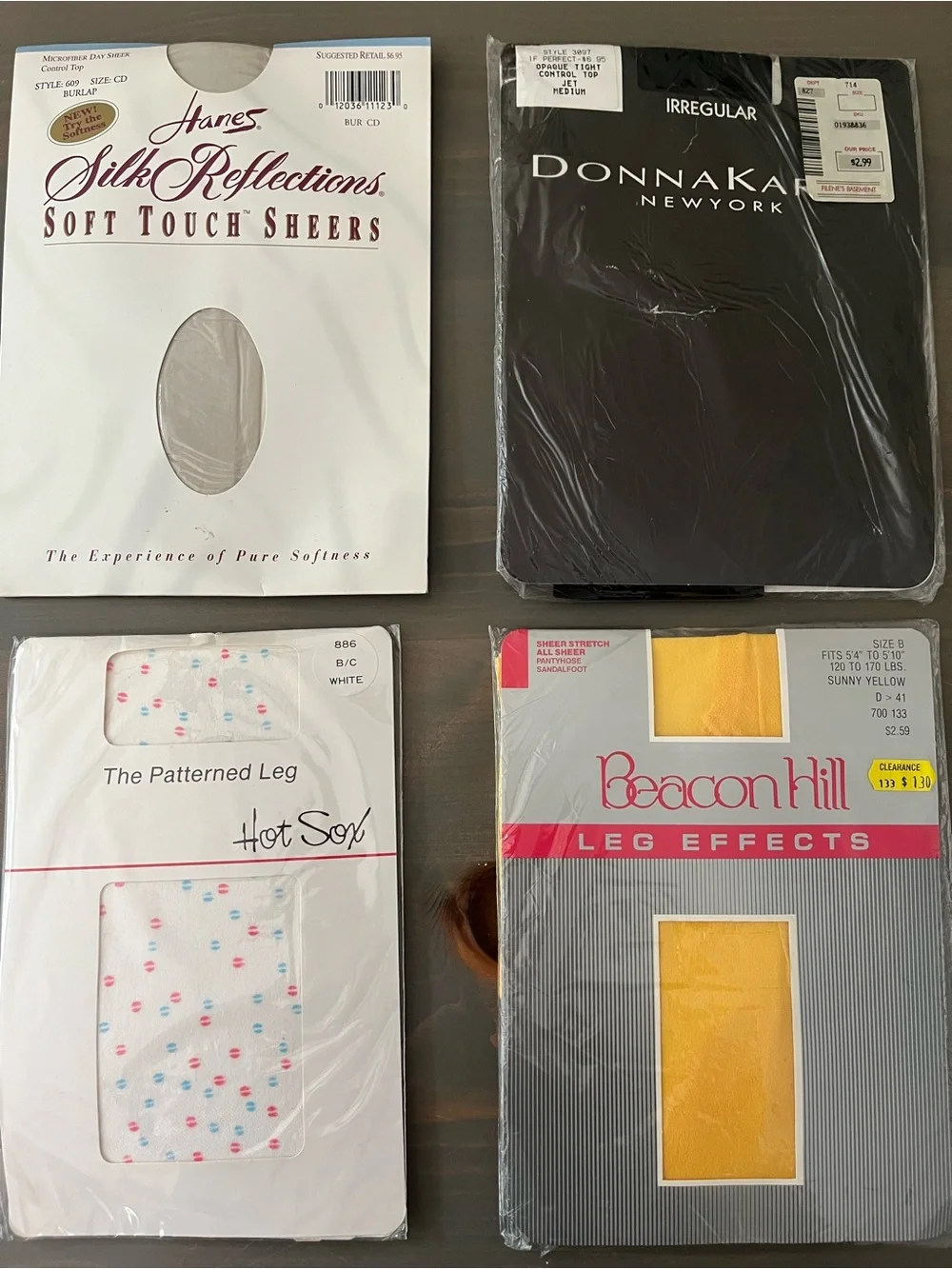 Lot of 20 Vintage Pantyhose Stockings Tights Nylons Designer Mixed Brands Sizes